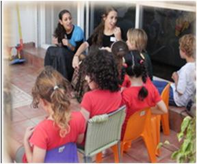 k_merkazreutbetelaviv בנות שירות ממרכז רעות מעבירות פעילות לילדים